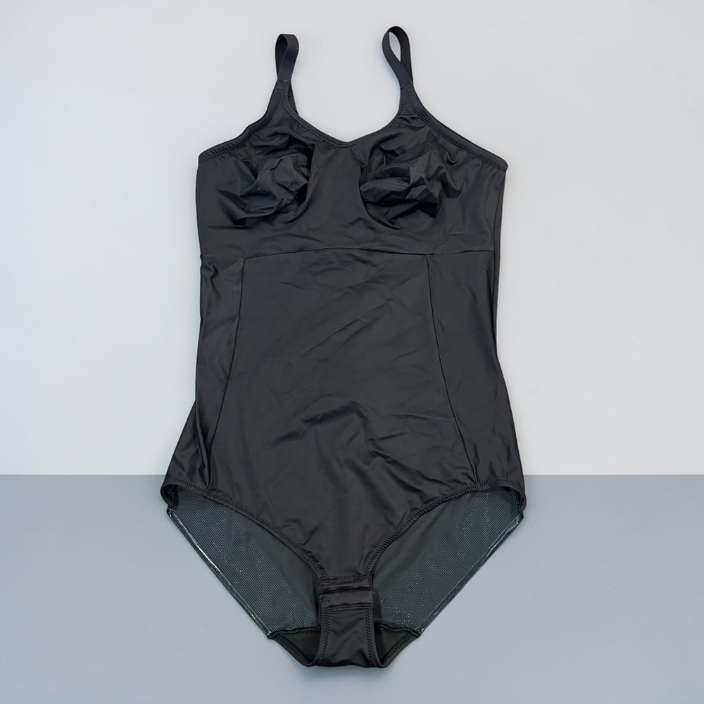 Cupid Women Black Firm Control Body Shaper Shapewear Bodysuit 40D Style 5620